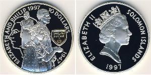 10 Dollar Solomon Islands 銀 