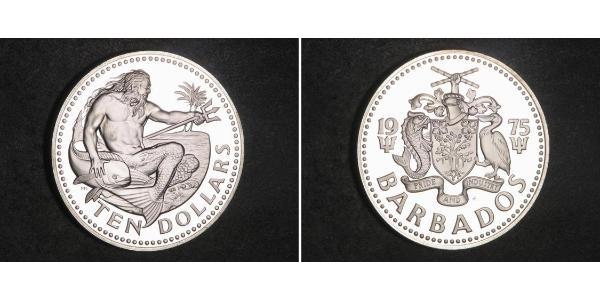 10 Dollar 巴巴多斯 銀 