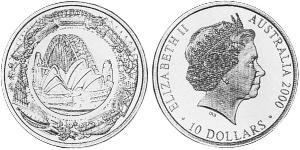 10 Dollar 澳大利亚 銀 伊丽莎白二世 (1926-2022)