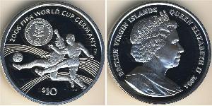 10 Dollar 维尔京群岛 銀 