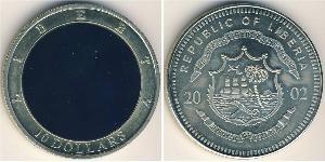 10 Dollar Liberia 銅/镍 