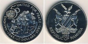 10 Dollar Namibia 銅/镍 