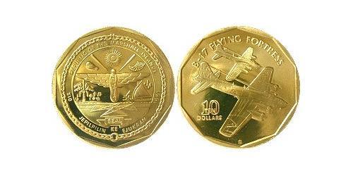 10 Dollar Marshall Islands 黃銅 