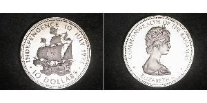 10 Dollaro Bahamas Argento Elisabetta II (1926-2022)