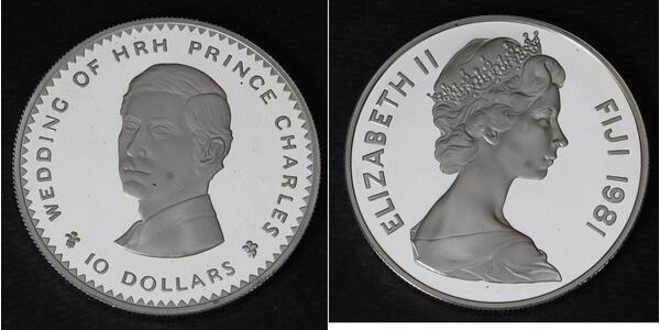 10 Dollaro Figi Argento 