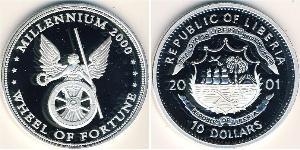 10 Dollaro Liberia Argento 