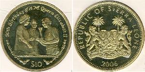 10 Dollaro Sierra Leone Argento 
