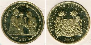 10 Dollaro Sierra Leone Argento 