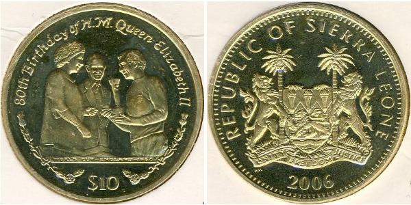 10 Dollaro Sierra Leone Argento 
