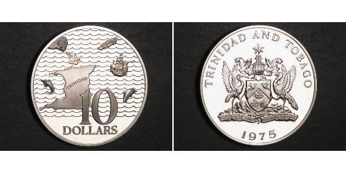10 Dollaro Trinidad e Tobago Argento 