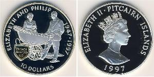 10 Dollaro  Argento Elisabetta II (1926-2022)