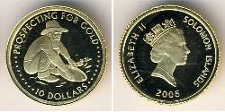 10 Dollaro Isole Salomone Oro 