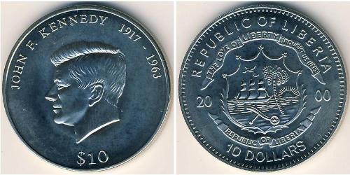 10 Dollaro Liberia Rame/Nichel 