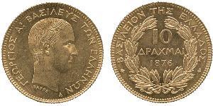 10 Drachma Regno di Grecia (1832-1924) Oro Georges Ier de Grèce (1845- 1913)