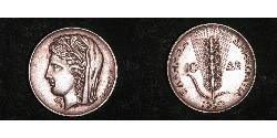 10 Drachma Second Hellenic Republic  (1924 - 1935) Silver 