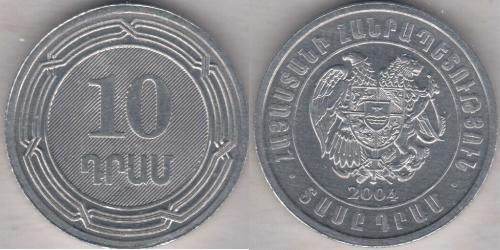 10 Dram Armenia (1991 - ) Alluminio 