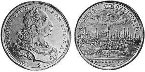 10 Ducat Imperial City of Augsburg (1276 - 1803) Gold Charles VII, Holy Roman Emperor (1697 – 1745)