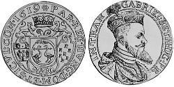 10 Ducat Principality of Transylvania (1571-1711) Or Gabriel Bethlen, Prince de Transylvanie (580-1629)