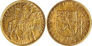 10 Ducat Tchécoslovaquie  (1918-1992) Or 