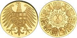 10 Ducat Alemania Occidental (1949-1990) Oro 