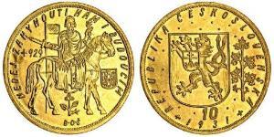 10 Ducat Cecoslovacchia  (1918-1992) Oro 