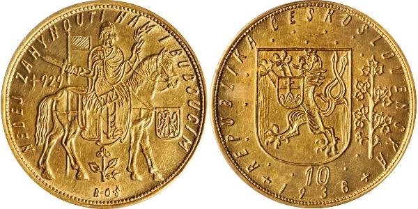 10 Ducat Checoslovaquia  (1918-1992) Oro 