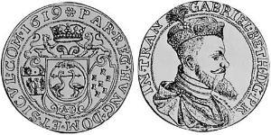 10 Ducat Principality of Transylvania (1571-1711) Oro Gabriel Bethlen, Príncipe de Transilvania (1580-1629)