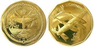 10 Dólar Islas Marshall Latón 
