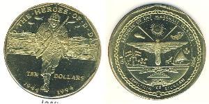 10 Dólar Islas Marshall Latón 