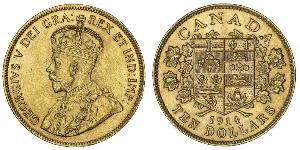 10 Dólar Canadá Oro Jorge V (1865-1936)