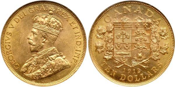 10 Dólar Canadá Oro Jorge V (1865-1936)