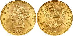 10 Dólar Estados Unidos de América (1776 - ) Oro 