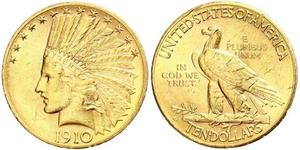 10 Dólar Estados Unidos de América (1776 - ) Oro 