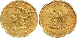 10 Dólar Estados Unidos de América (1776 - ) Oro 