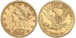 10 Dólar Estados Unidos de América (1776 - ) Oro 