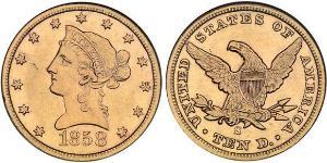 10 Dólar Estados Unidos de América (1776 - ) Oro 