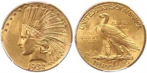 10 Dólar Estados Unidos de América (1776 - ) Oro 