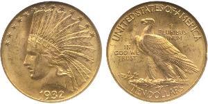 10 Dólar Estados Unidos de América (1776 - ) Oro 