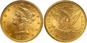 10 Dólar Estados Unidos de América (1776 - ) Oro 