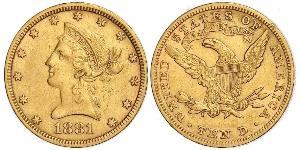 10 Dólar Estados Unidos de América (1776 - ) Oro 