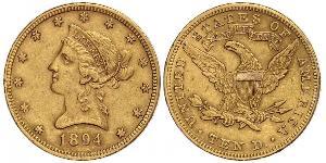 10 Dólar Estados Unidos de América (1776 - ) Oro 