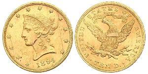 10 Dólar Estados Unidos de América (1776 - ) Oro 