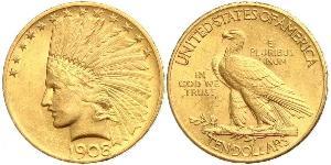 10 Dólar Estados Unidos de América (1776 - ) Oro 