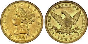 10 Dólar Estados Unidos de América (1776 - ) Oro 