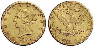 10 Dólar Estados Unidos de América (1776 - ) Oro 