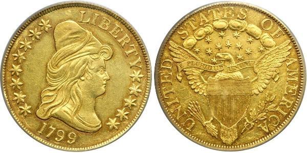 10 Dólar Estados Unidos de América (1776 - ) Oro 