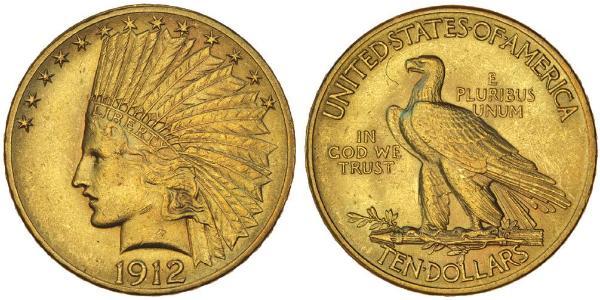 10 Dólar Estados Unidos de América (1776 - ) Oro 