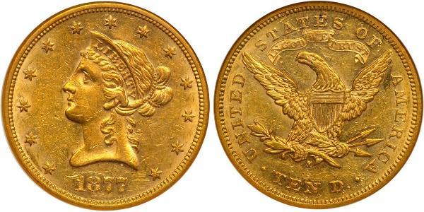 10 Dólar Estados Unidos de América (1776 - ) Oro 