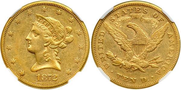 10 Dólar Estados Unidos de América (1776 - ) Oro 