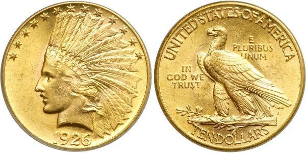 10 Dólar Estados Unidos de América (1776 - ) Oro 